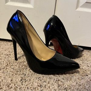 RED BOTTOM POINTED TOE STILETTO